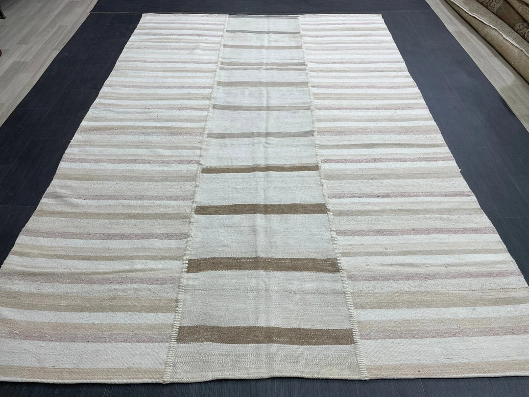 Rust Turkish Runner Rug 6' 5" x 9' 8" Hand-Knotted | No. WR45461