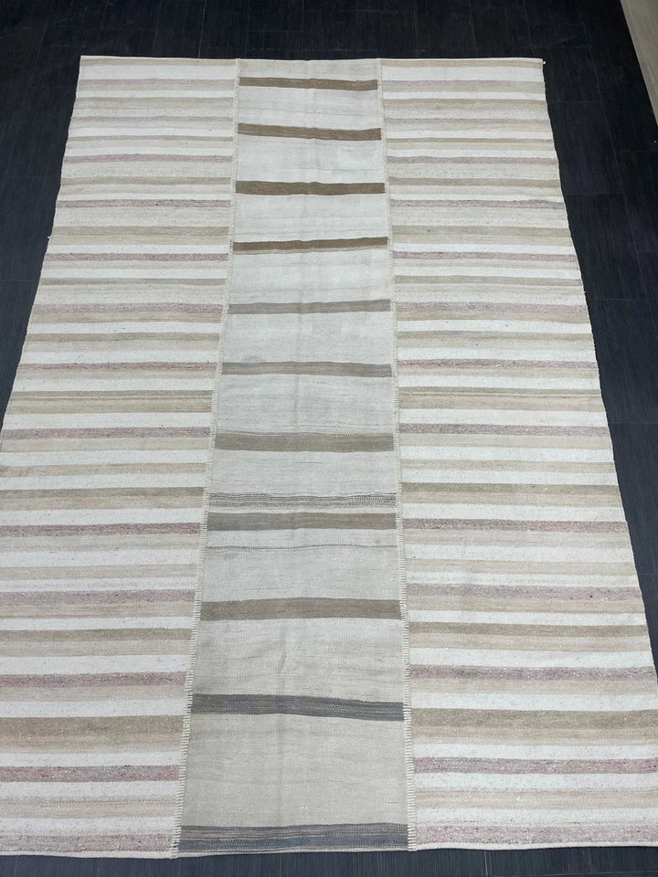 Rust Turkish Runner Rug 6' 5" x 9' 8" Hand-Knotted | No. WR45461