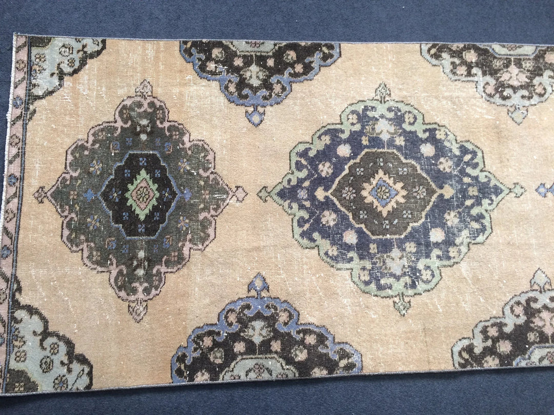 Turkish Runner Rug 3' x 12' 2" Hand-Knotted | No. WR45578