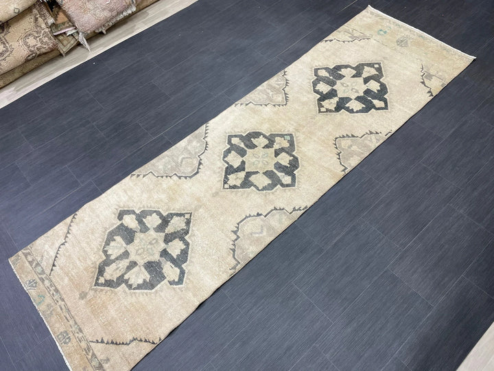 Turkish Runner Rug 2' 9" x 9' 6" Hand-Knotted | No. WR45691