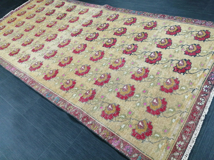 Rust Turkish Runner Rug 4' 3" x 9' 1" Hand-Knotted | No. WR46942