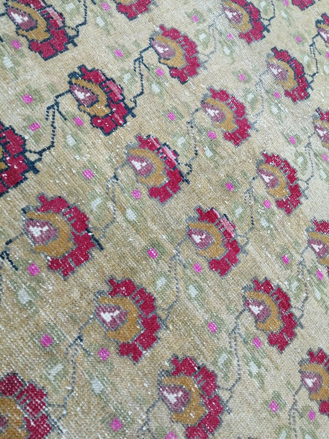 Rust Turkish Runner Rug 4' 3" x 9' 1" Hand-Knotted | No. WR46942
