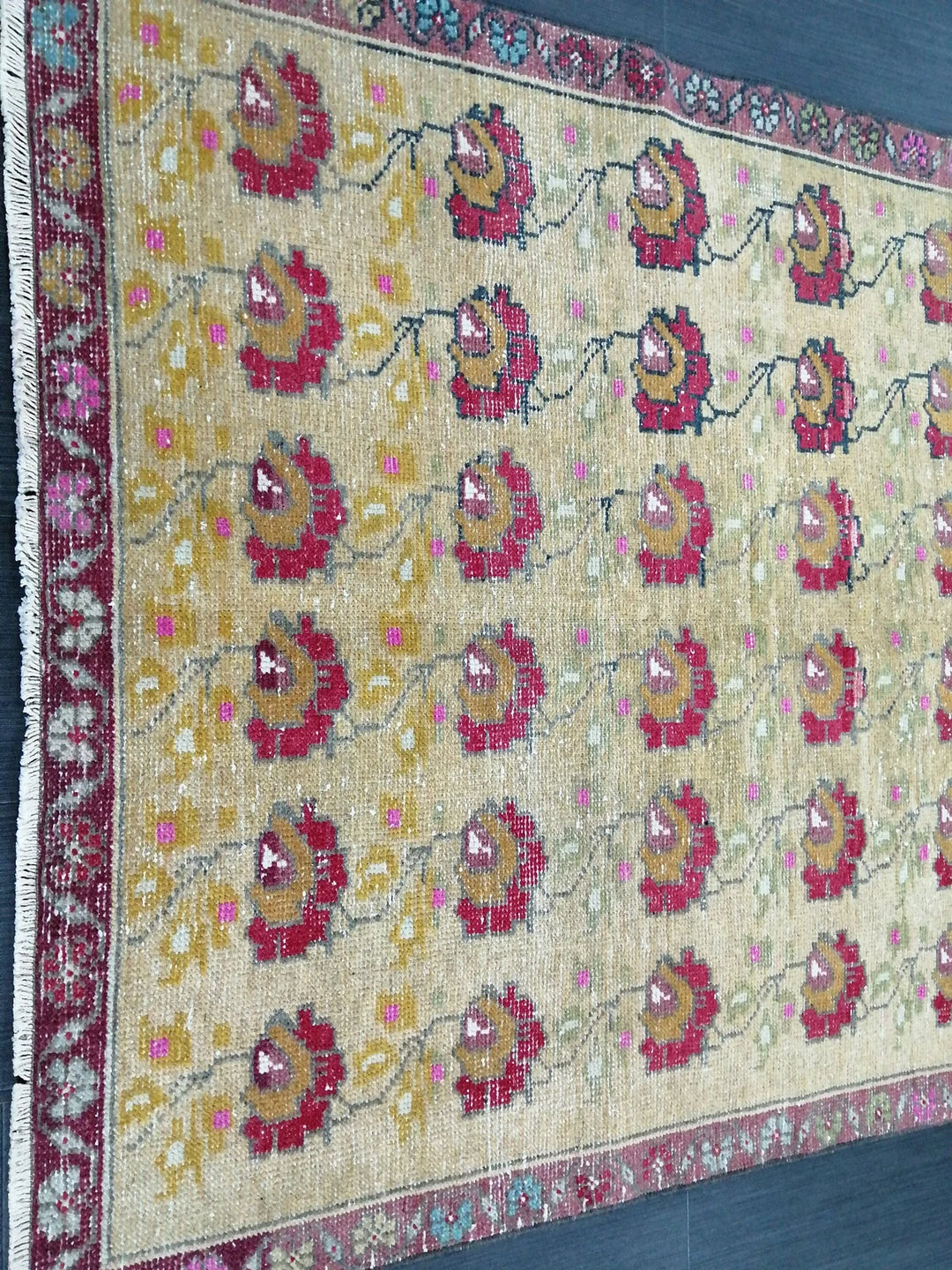 Rust Turkish Runner Rug 4' 3" x 9' 1" Hand-Knotted | No. WR46942