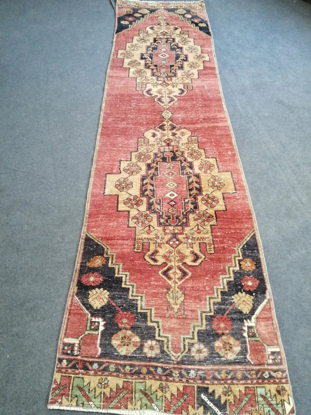 Turkish Runner Rug 2' 10" x 10' 1" Hand-Knotted | No. WR47400