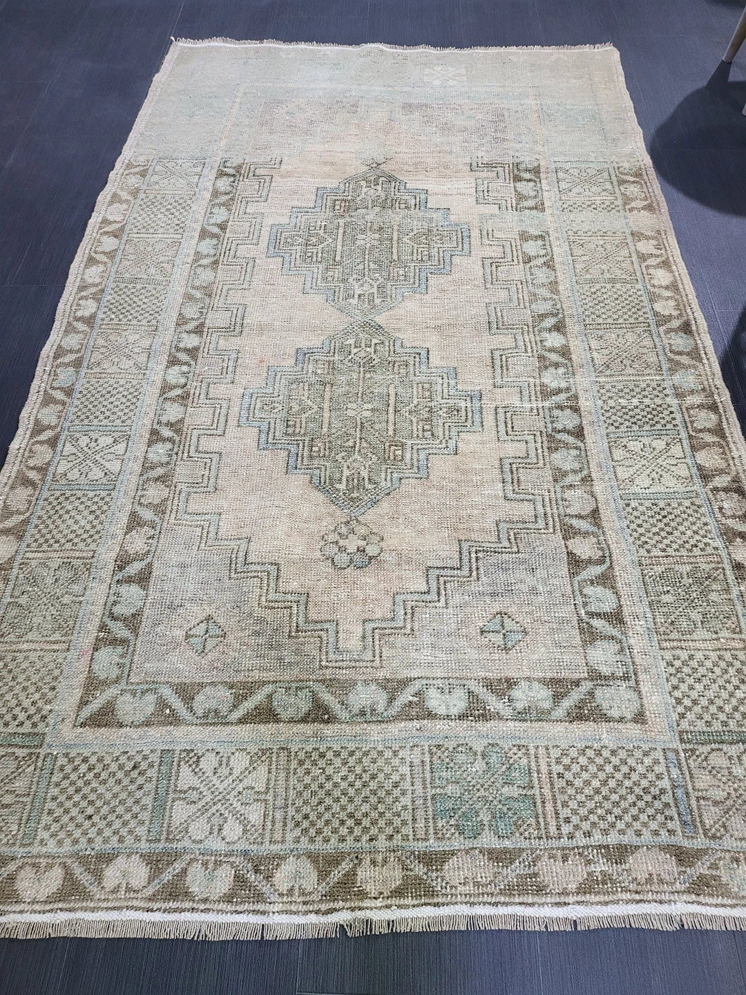 Rust Turkish Vintage Rug 3' 10" x 6' 4" Hand-Knotted | No. WR47890