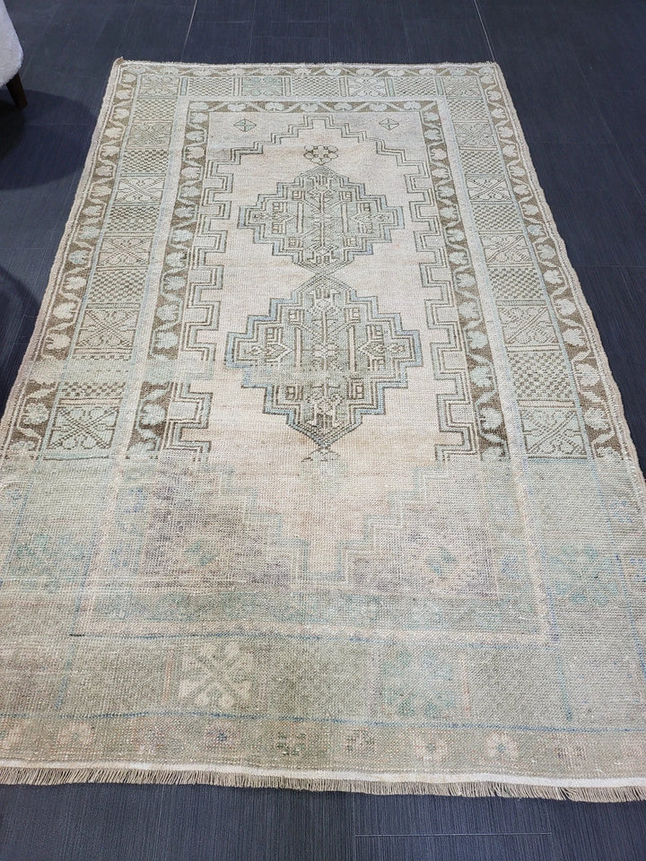 Rust Turkish Vintage Rug 3' 10" x 6' 4" Hand-Knotted | No. WR47890