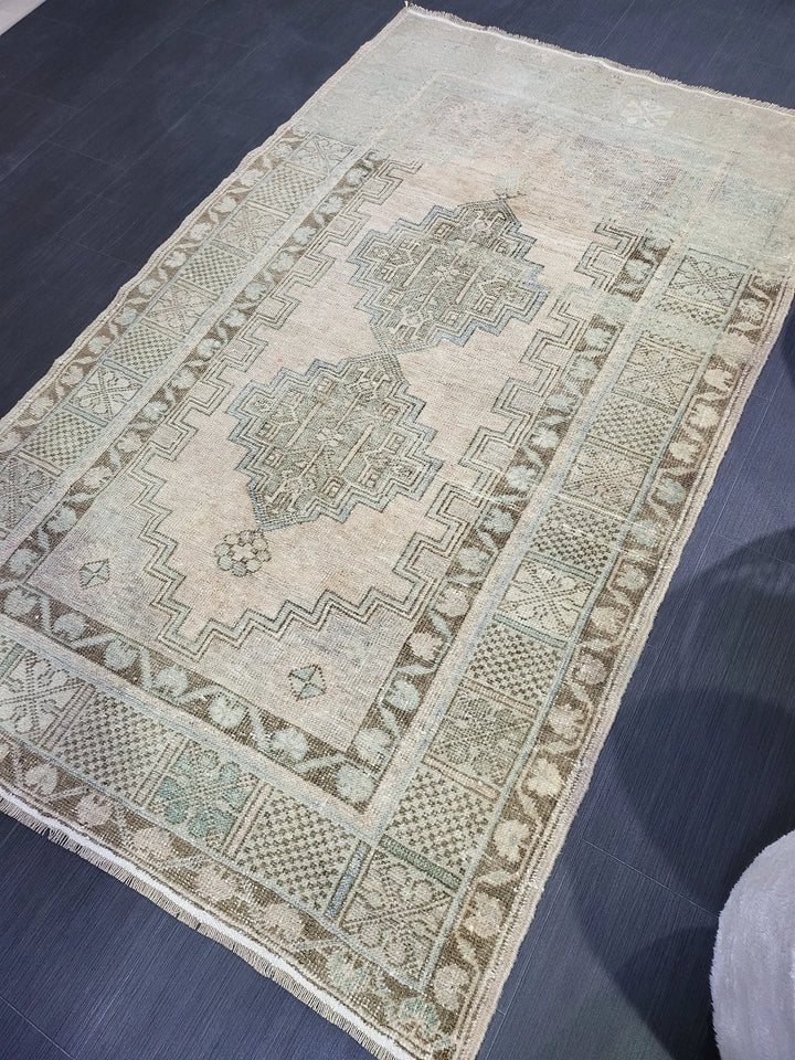Rust Turkish Vintage Rug 3' 10" x 6' 4" Hand-Knotted | No. WR47890
