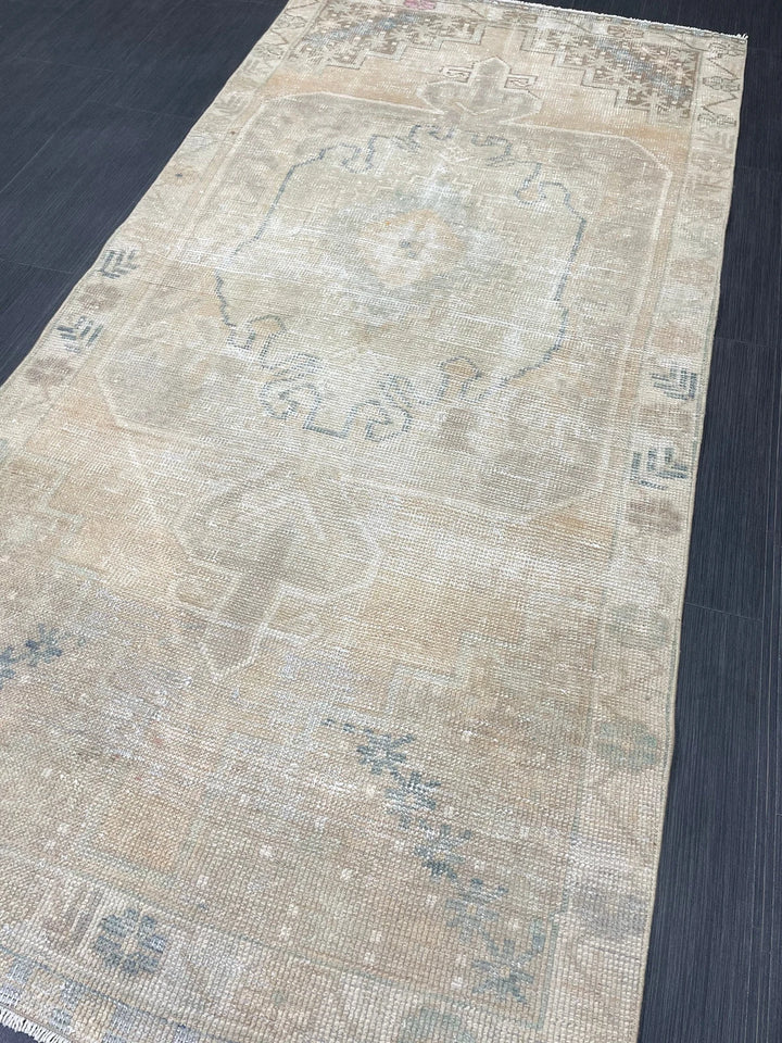 Rust Turkish Runner Rug 3' 5" x 7' 1" Hand-Knotted | No. WR47904