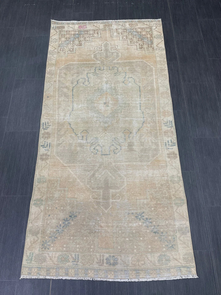 Rust Turkish Runner Rug 3' 5" x 7' 1" Hand-Knotted | No. WR47904
