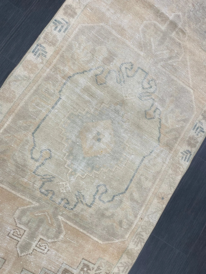 Rust Turkish Runner Rug 3' 5" x 7' 1" Hand-Knotted | No. WR47904
