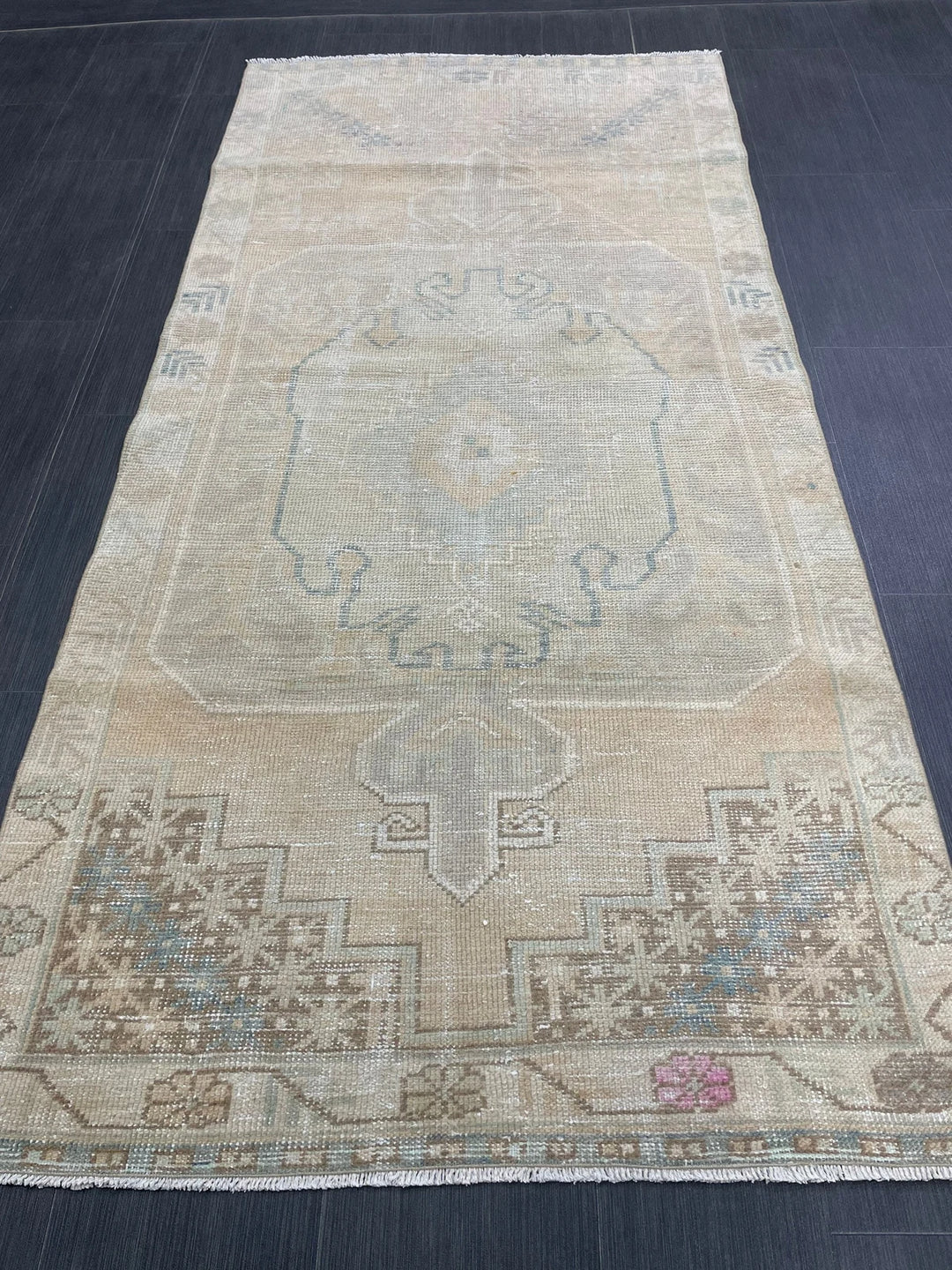 Rust Turkish Runner Rug 3' 5" x 7' 1" Hand-Knotted | No. WR47904