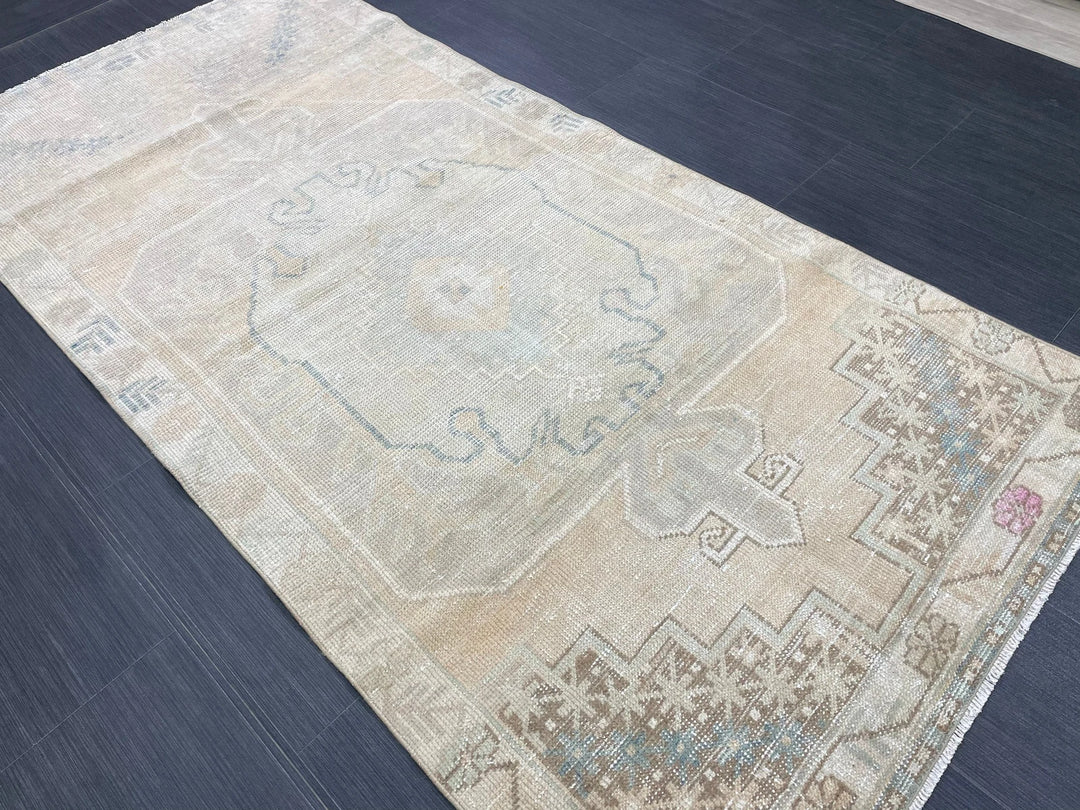 Rust Turkish Runner Rug 3' 5" x 7' 1" Hand-Knotted | No. WR47904