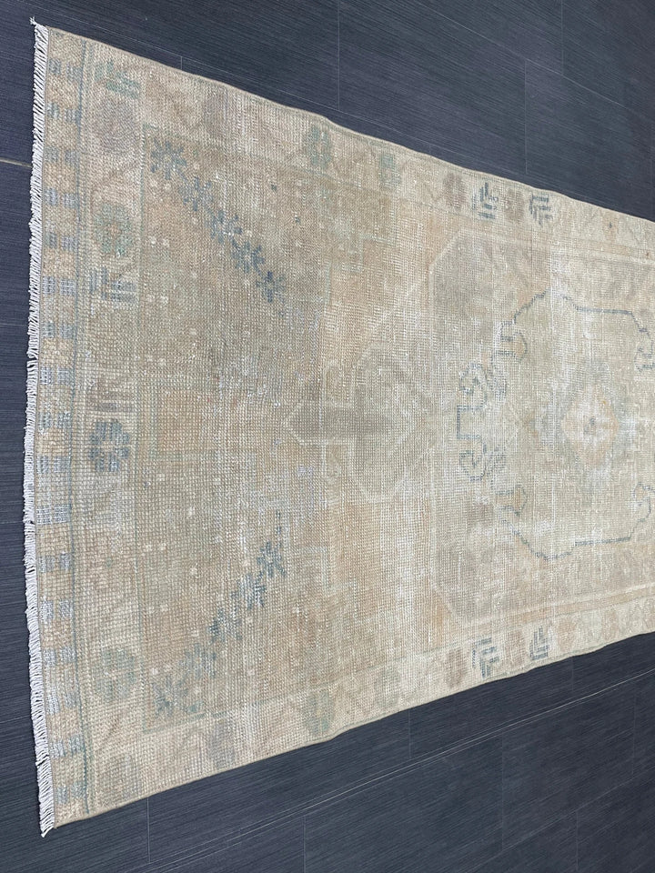 Rust Turkish Runner Rug 3' 5" x 7' 1" Hand-Knotted | No. WR47904