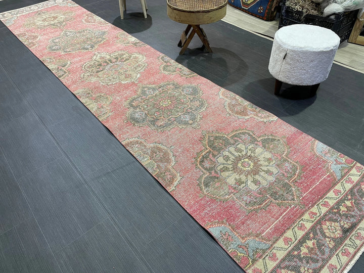 Turkish Runner Rug 2' 8" x 12' 6" Hand-Knotted | No. WR48340