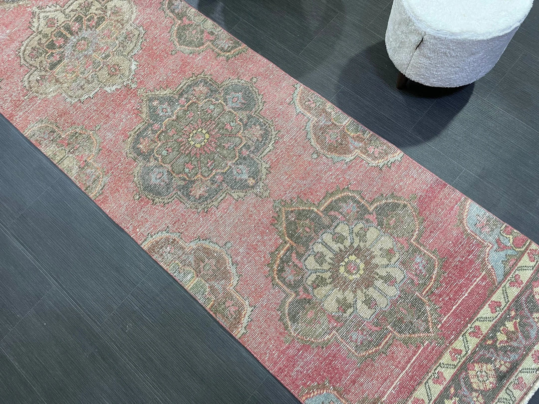 Turkish Runner Rug 2' 8" x 12' 6" Hand-Knotted | No. WR48340