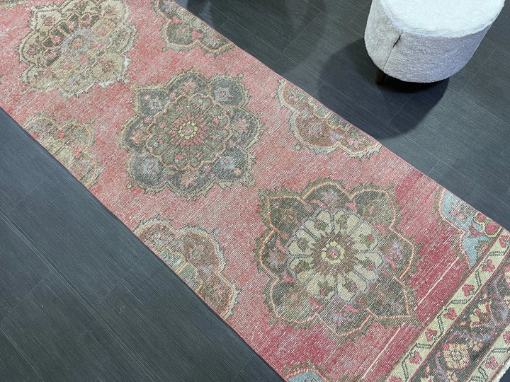 Turkish Runner Rug 2' 8" x 12' 6" Hand-Knotted | No. WR48340