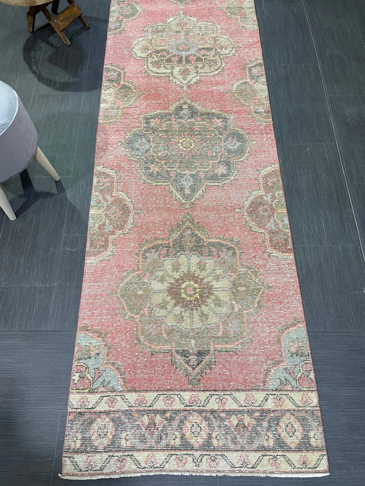 Turkish Runner Rug 2' 8" x 12' 6" Hand-Knotted | No. WR48340