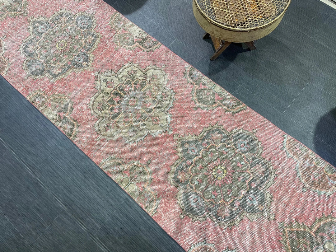 Turkish Runner Rug 2' 8" x 12' 6" Hand-Knotted | No. WR48340