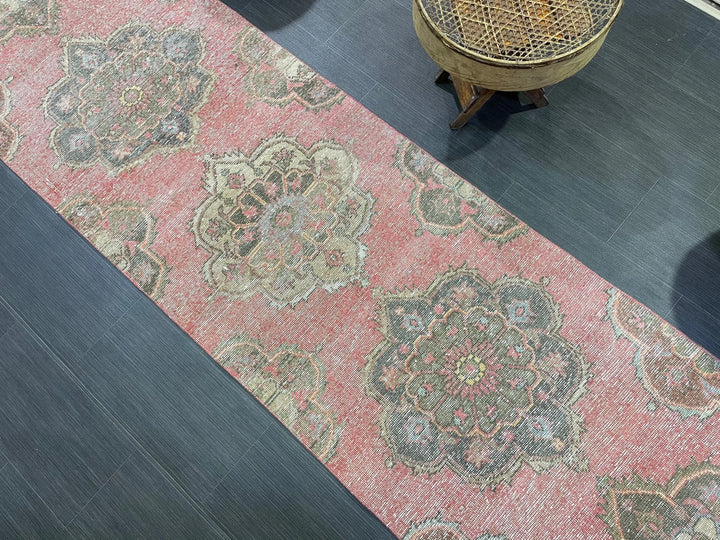 Turkish Runner Rug 2' 8" x 12' 6" Hand-Knotted | No. WR48340