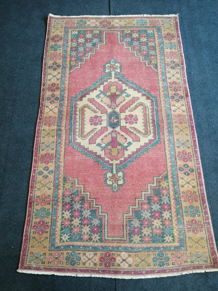 Rust Turkish Runner Rug 3' 6" x 6' 2" Hand-Knotted | No. WR48510