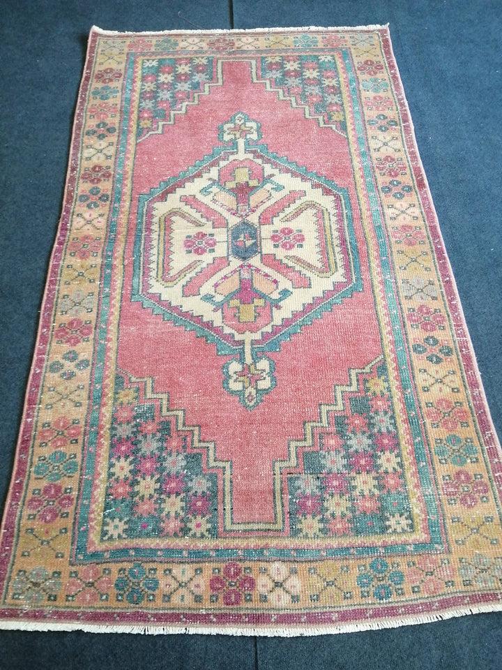 Rust Turkish Runner Rug 3' 6" x 6' 2" Hand-Knotted | No. WR48510