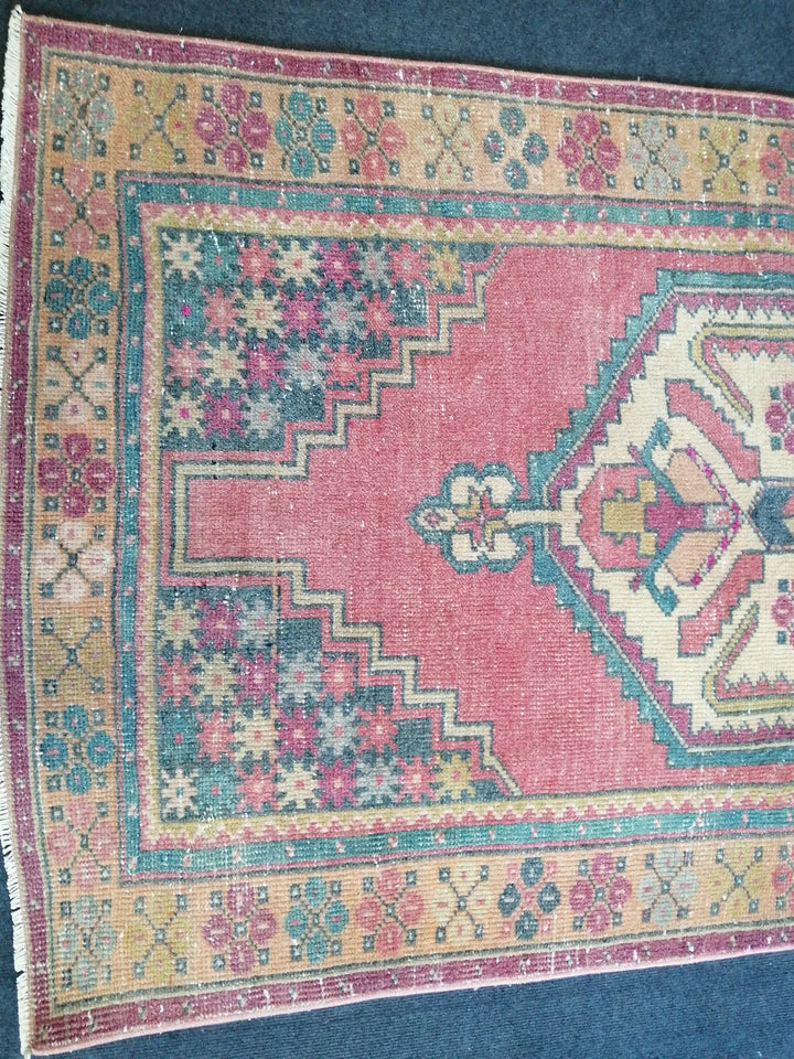 Rust Turkish Runner Rug 3' 6" x 6' 2" Hand-Knotted | No. WR48510