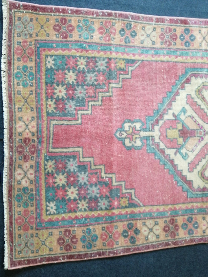 Rust Turkish Runner Rug 3' 6" x 6' 2" Hand-Knotted | No. WR48510