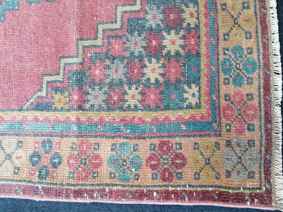Rust Turkish Runner Rug 3' 6" x 6' 2" Hand-Knotted | No. WR48510