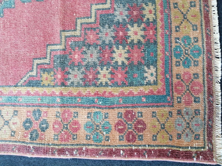 Rust Turkish Runner Rug 3' 6" x 6' 2" Hand-Knotted | No. WR48510