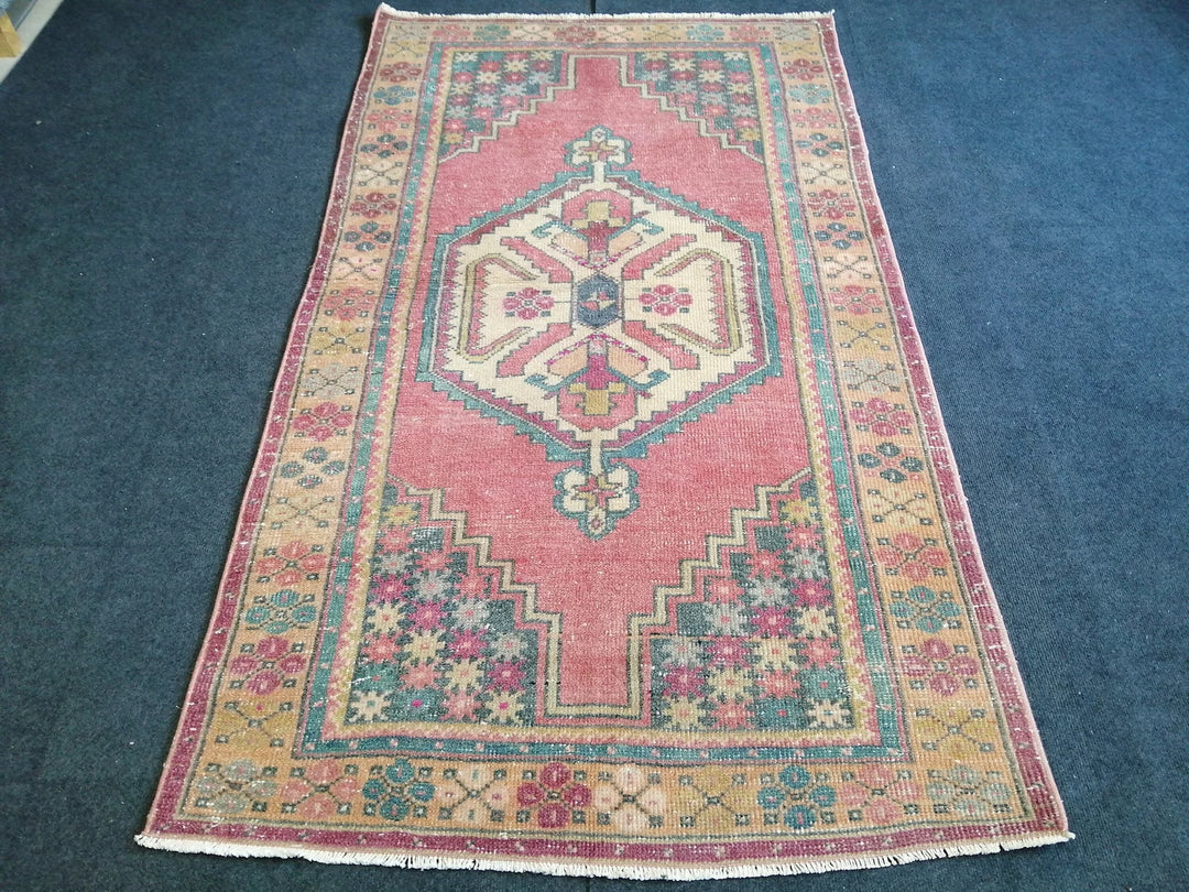 Rust Turkish Runner Rug 3' 6" x 6' 2" Hand-Knotted | No. WR48510