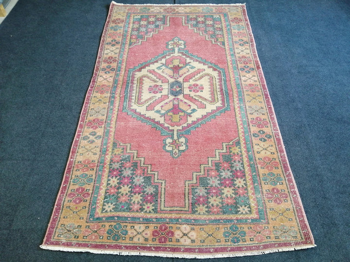 Rust Turkish Runner Rug 3' 6" x 6' 2" Hand-Knotted | No. WR48510