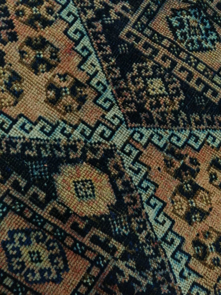 Rust Turkish Runner Rug 4' 11" x 11' 6" Hand-Knotted | No. WR48756