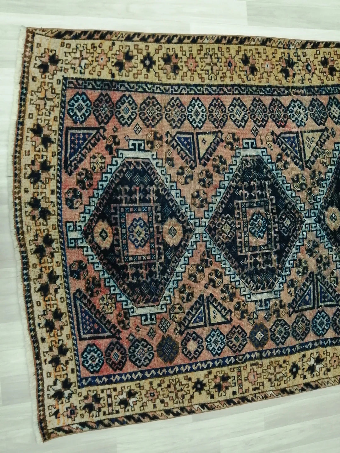 Rust Turkish Runner Rug 4' 11" x 11' 6" Hand-Knotted | No. WR48756