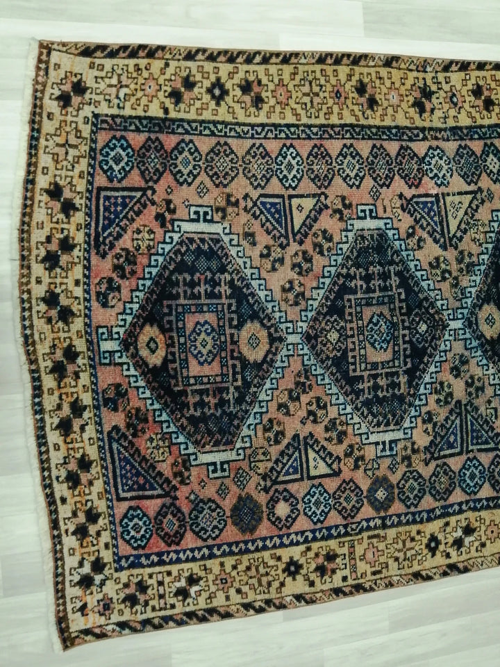 Rust Turkish Runner Rug 4' 11" x 11' 6" Hand-Knotted | No. WR48756