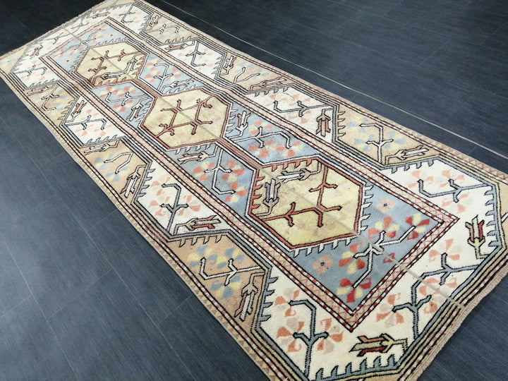 Turkish Runner Rug 3' 2" x 8' 11" Hand-Knotted | No. WR48798
