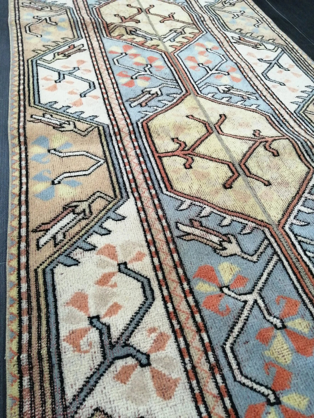 Turkish Runner Rug 3' 2" x 8' 11" Hand-Knotted | No. WR48798