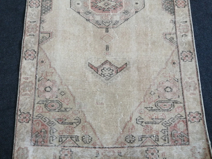 Blue Turkish Runner Rug 3' 2" x 12' Hand-Knotted | No. WR48945