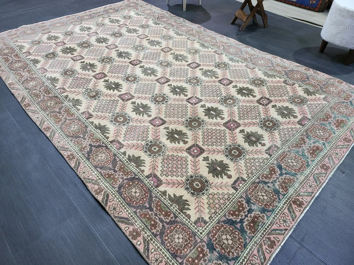 Turkish Oushak Rug 5' 3" x 8' 2" Hand-Knotted | No. WR48980