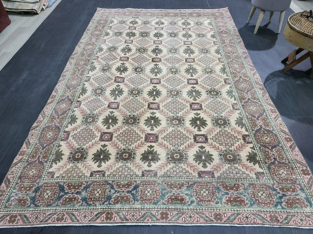 Turkish Oushak Rug 5' 3" x 8' 2" Hand-Knotted | No. WR48980