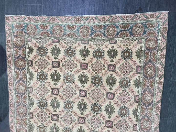 Turkish Oushak Rug 5' 3" x 8' 2" Hand-Knotted | No. WR48980