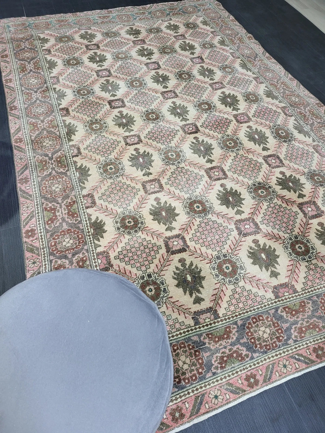 Turkish Oushak Rug 5' 3" x 8' 2" Hand-Knotted | No. WR48980