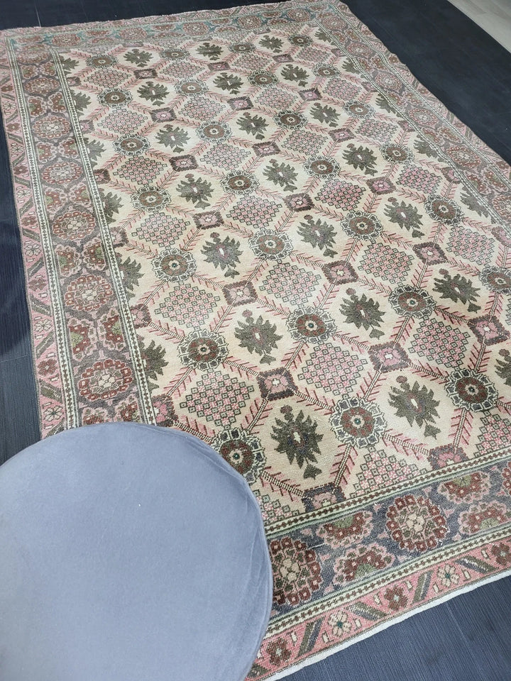 Turkish Oushak Rug 5' 3" x 8' 2" Hand-Knotted | No. WR48980