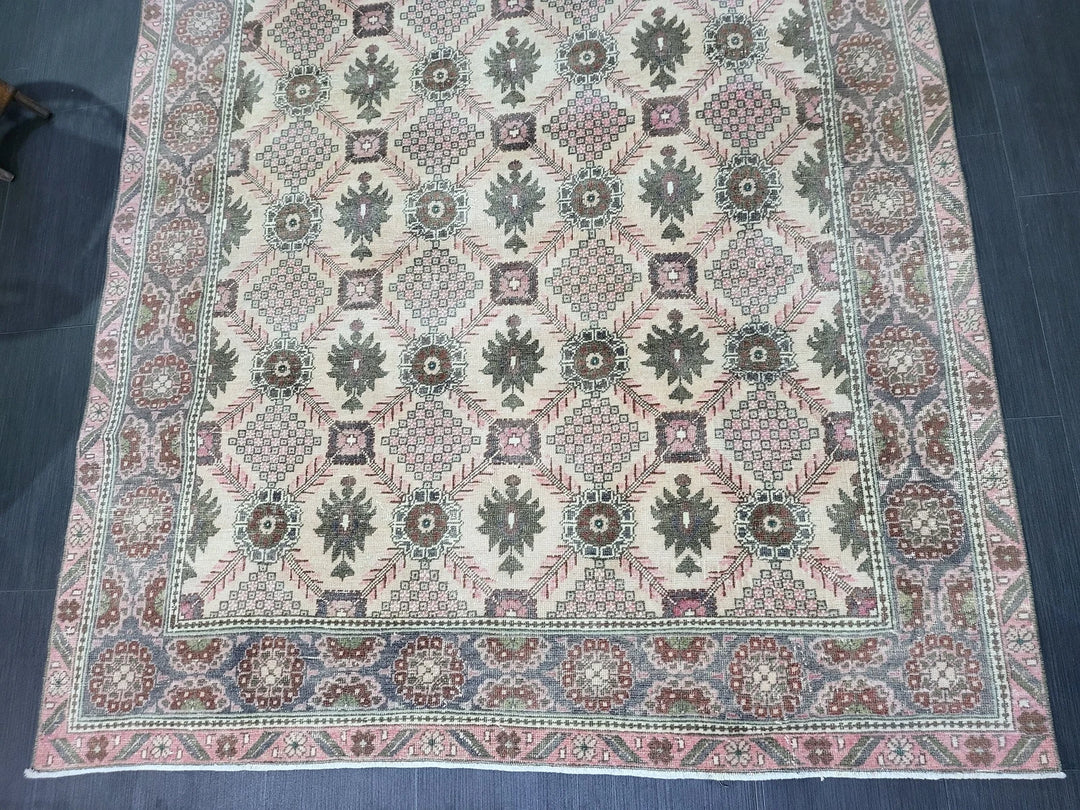 Turkish Oushak Rug 5' 3" x 8' 2" Hand-Knotted | No. WR48980