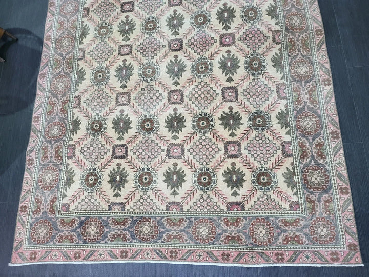 Turkish Oushak Rug 5' 3" x 8' 2" Hand-Knotted | No. WR48980