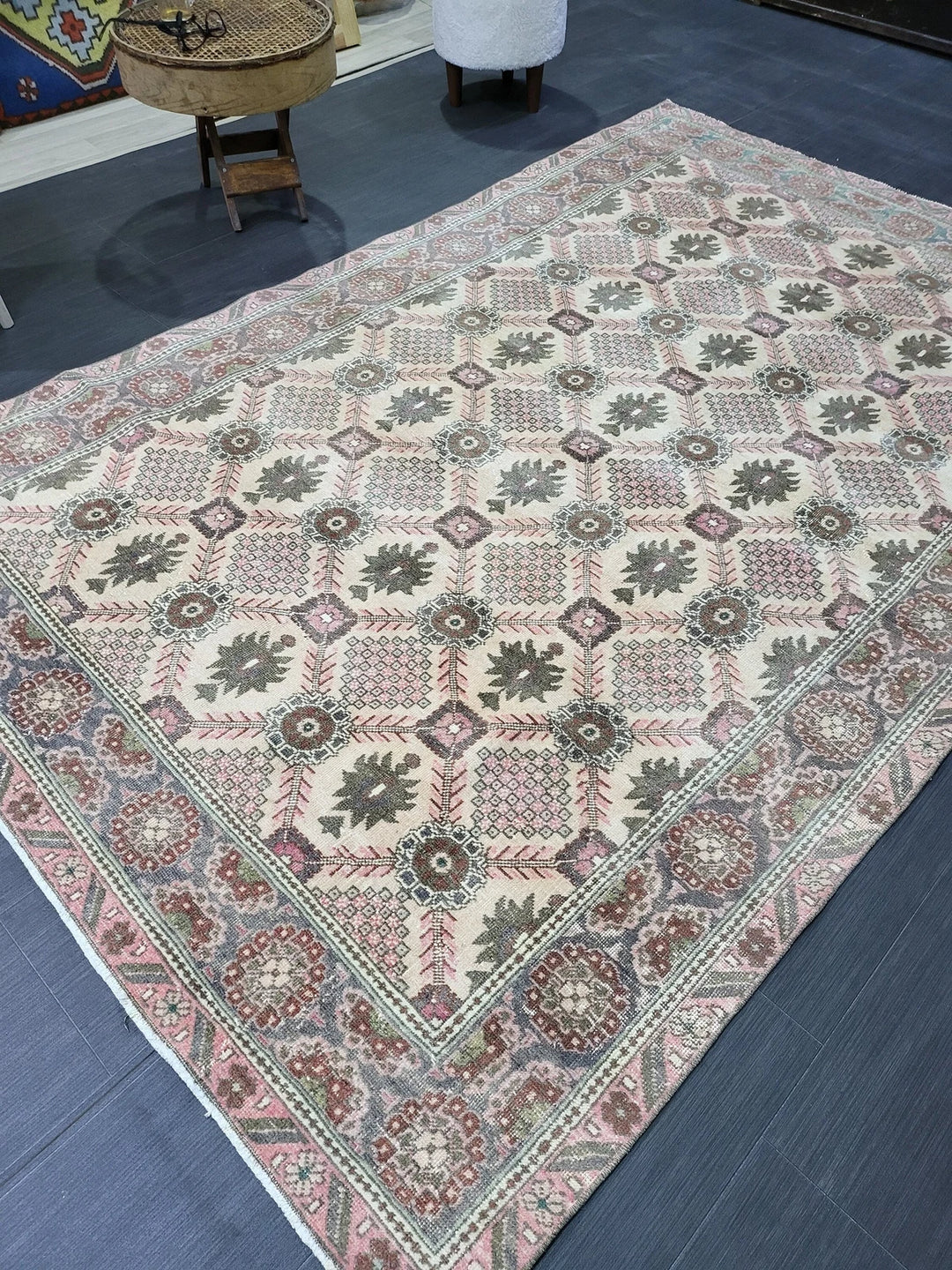 Turkish Oushak Rug 5' 3" x 8' 2" Hand-Knotted | No. WR48980