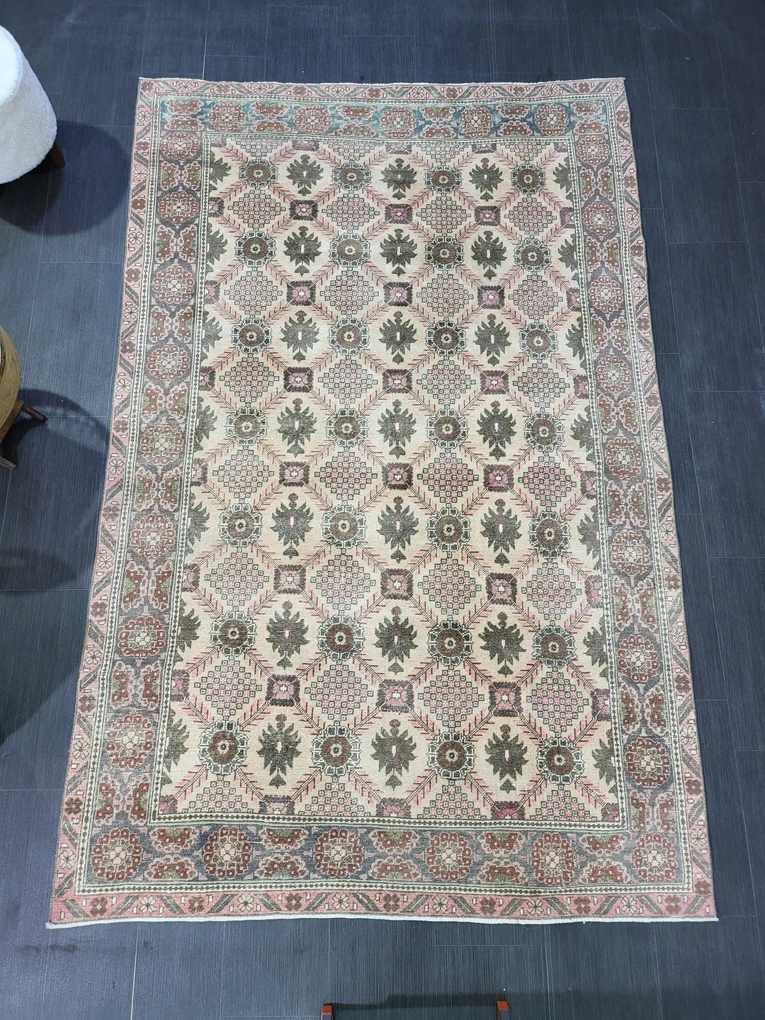 Turkish Oushak Rug 5' 3" x 8' 2" Hand-Knotted | No. WR48980