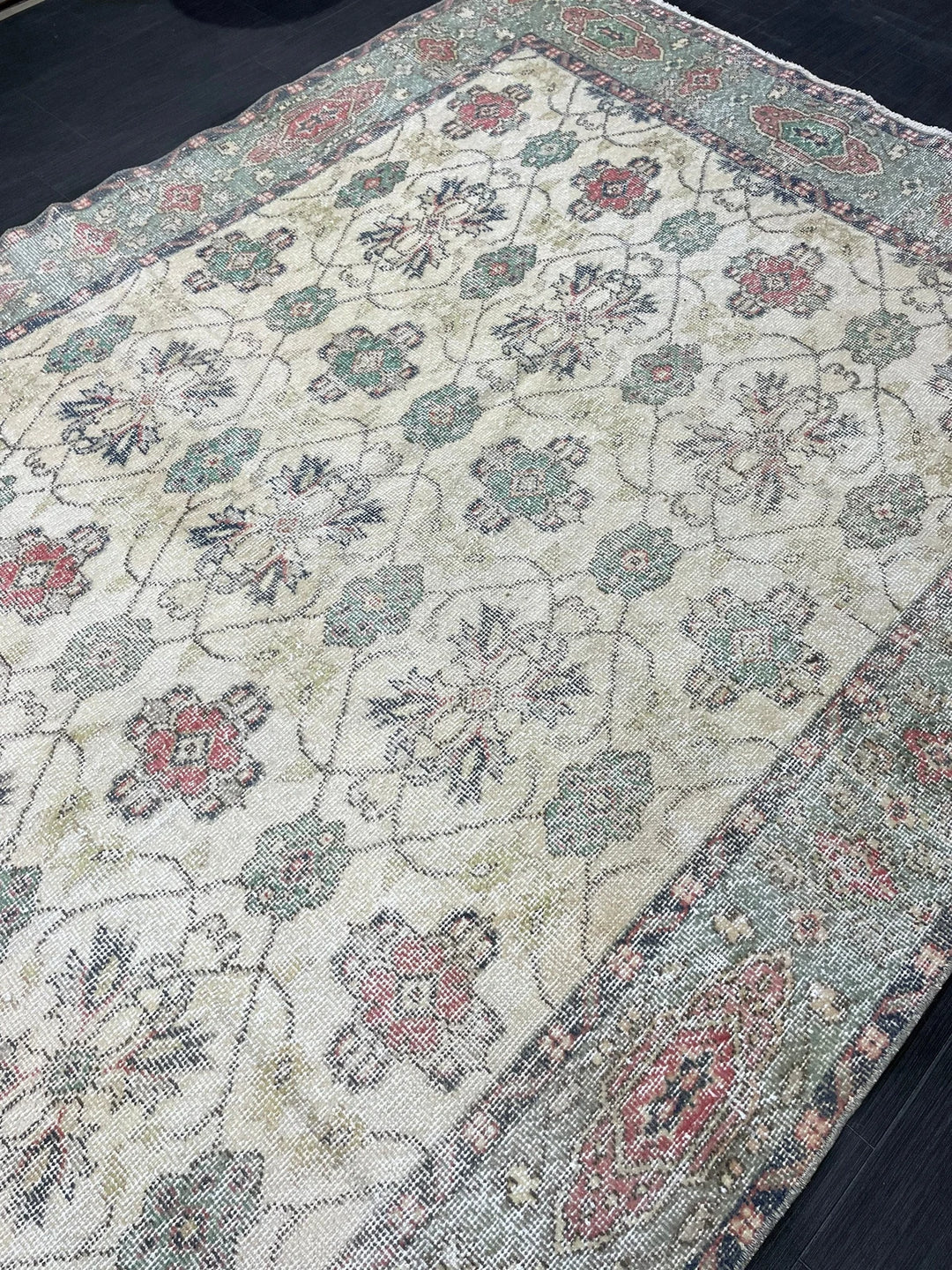 Rust Turkish Runner Rug 5' 8" x 9' 4" Hand-Knotted | No. WR49631