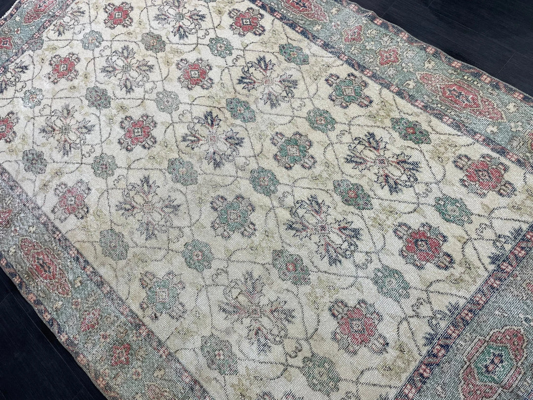Rust Turkish Runner Rug 5' 8" x 9' 4" Hand-Knotted | No. WR49631