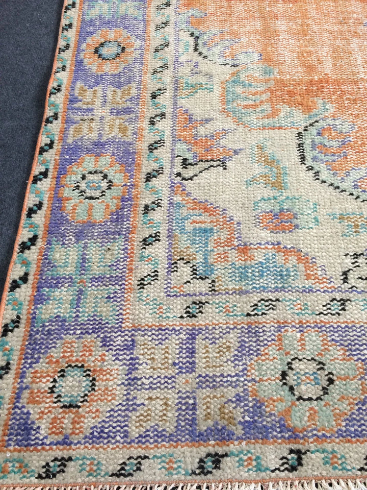 Rust Turkish Runner Rug 5' 7" x 9' 5" Hand-Knotted | No. WR49794