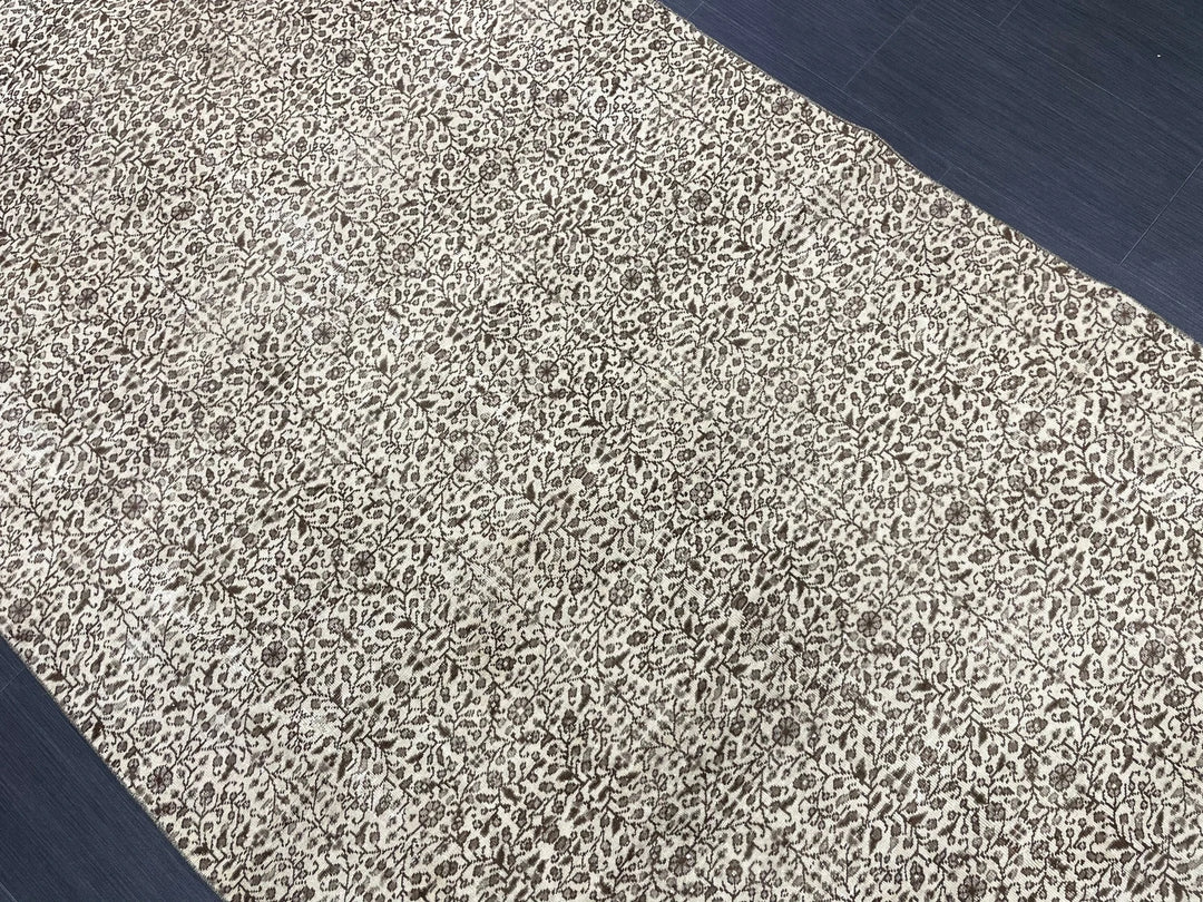 Rust Turkish Runner Rug 4' 8" x 9' 2" Hand-Knotted | No. WR49935